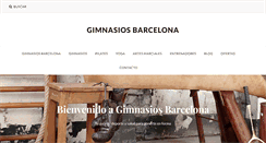 Desktop Screenshot of gimnasiosbarcelona.org